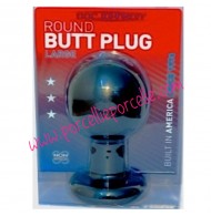 PLUG ANALE SFERICO ROUND BUTT 6,5 cm di circonferenza