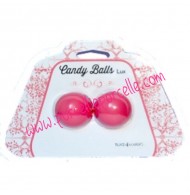 PALLINE ANALI VAGINALI 3 cm di diametro - rosa filo da 2